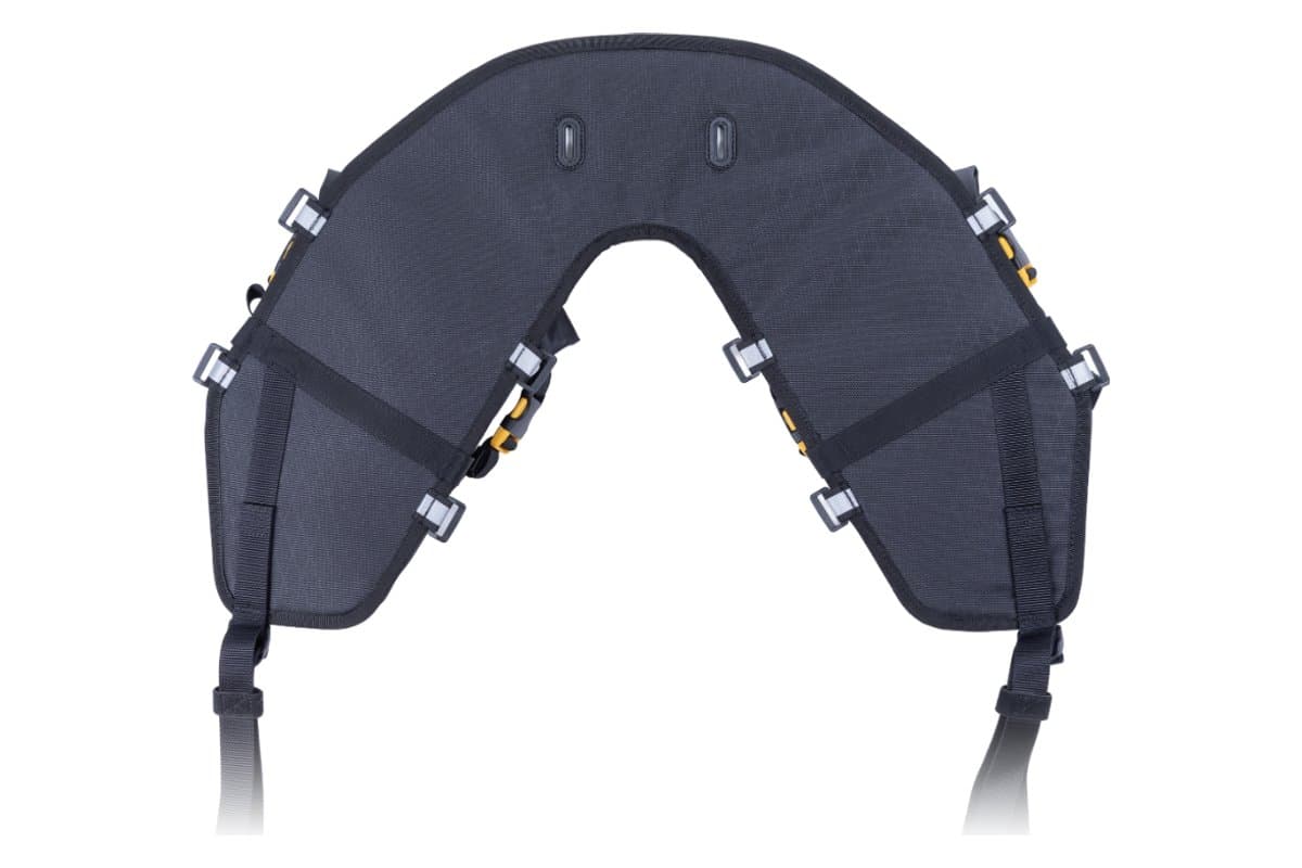 Underside of the Mojavi Rolltop yoke with its mounting straps