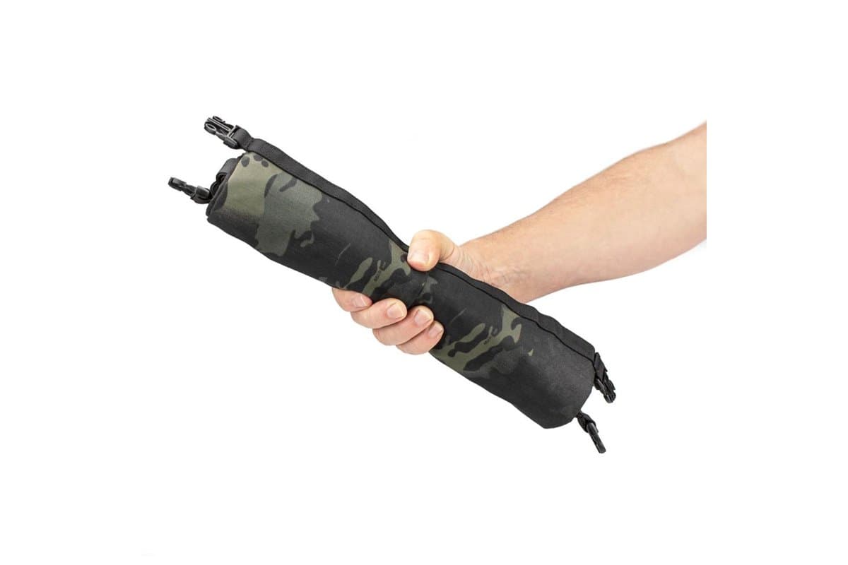 Empty Rollpack 20 rolled up and held in one hand