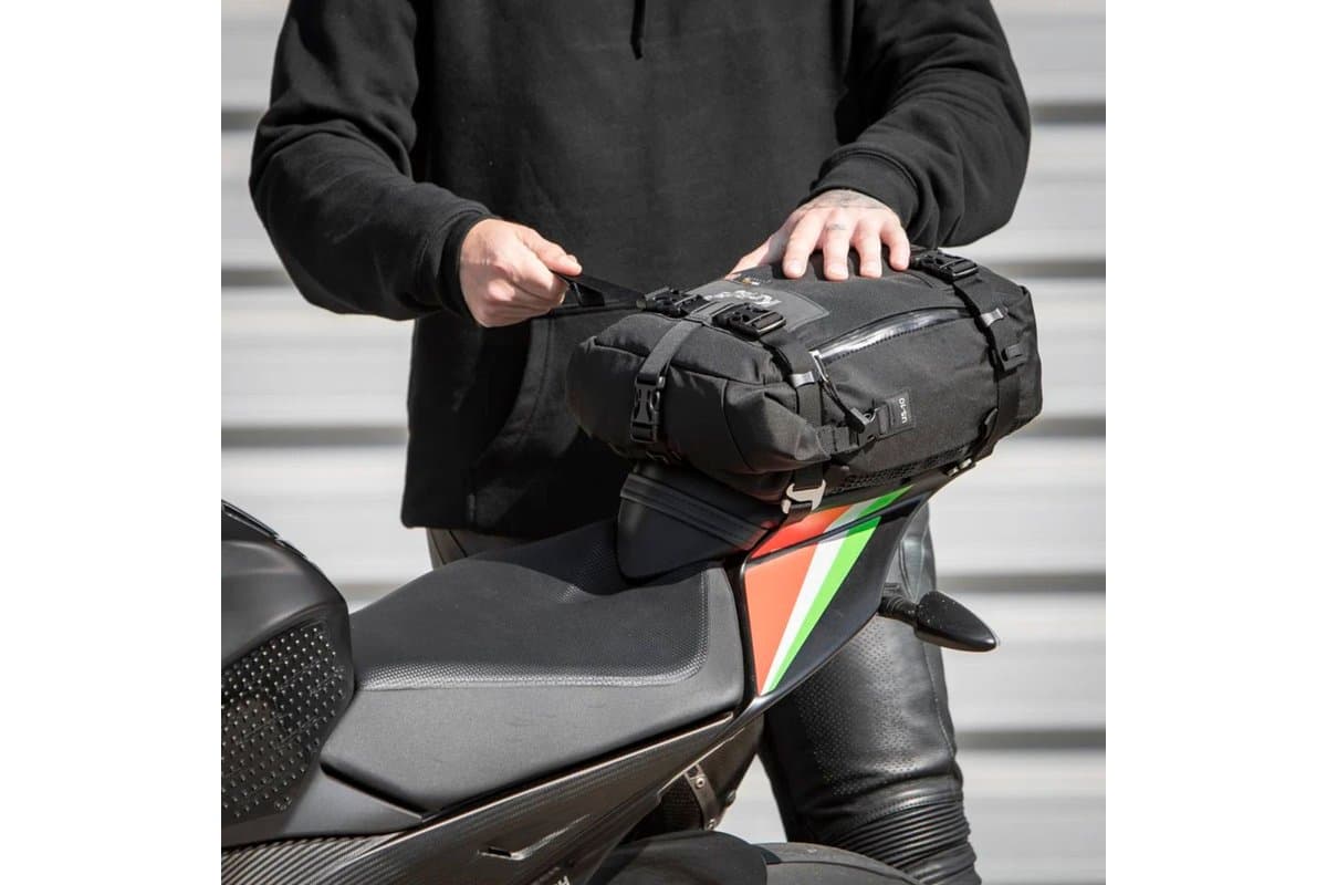 US-10 being fastened to a sport bike tail