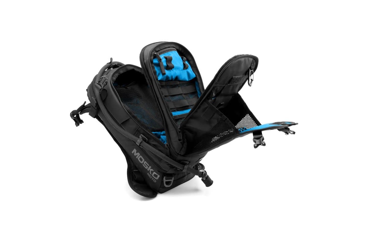 Nomax V3.0 with its layered compartments unzipped