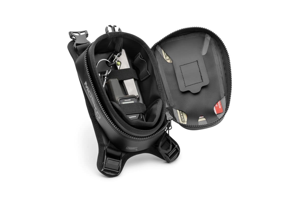 Pico Tank Bag opened to show the interior