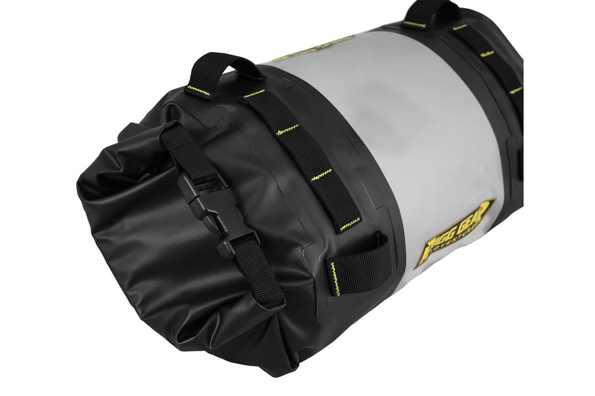 Rolled closure end of the Hurricane roll bag