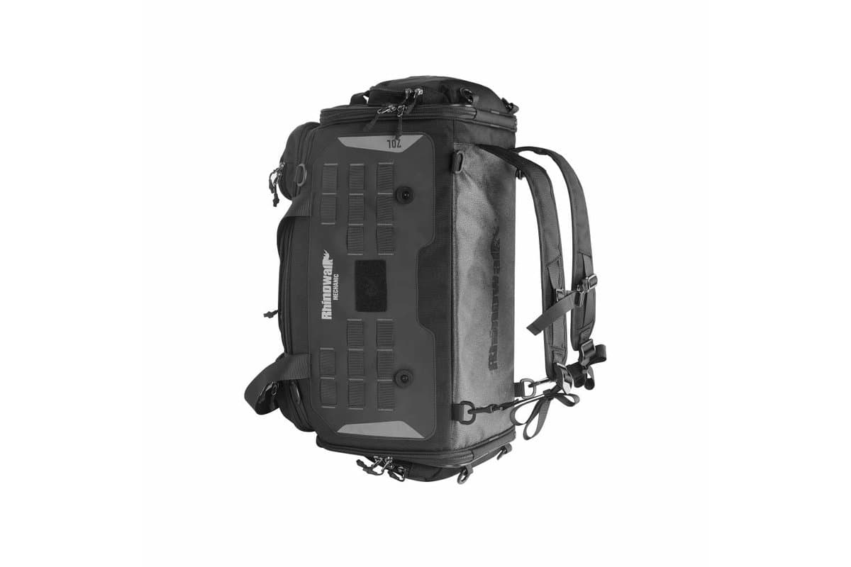The seat bag in backpack configuration