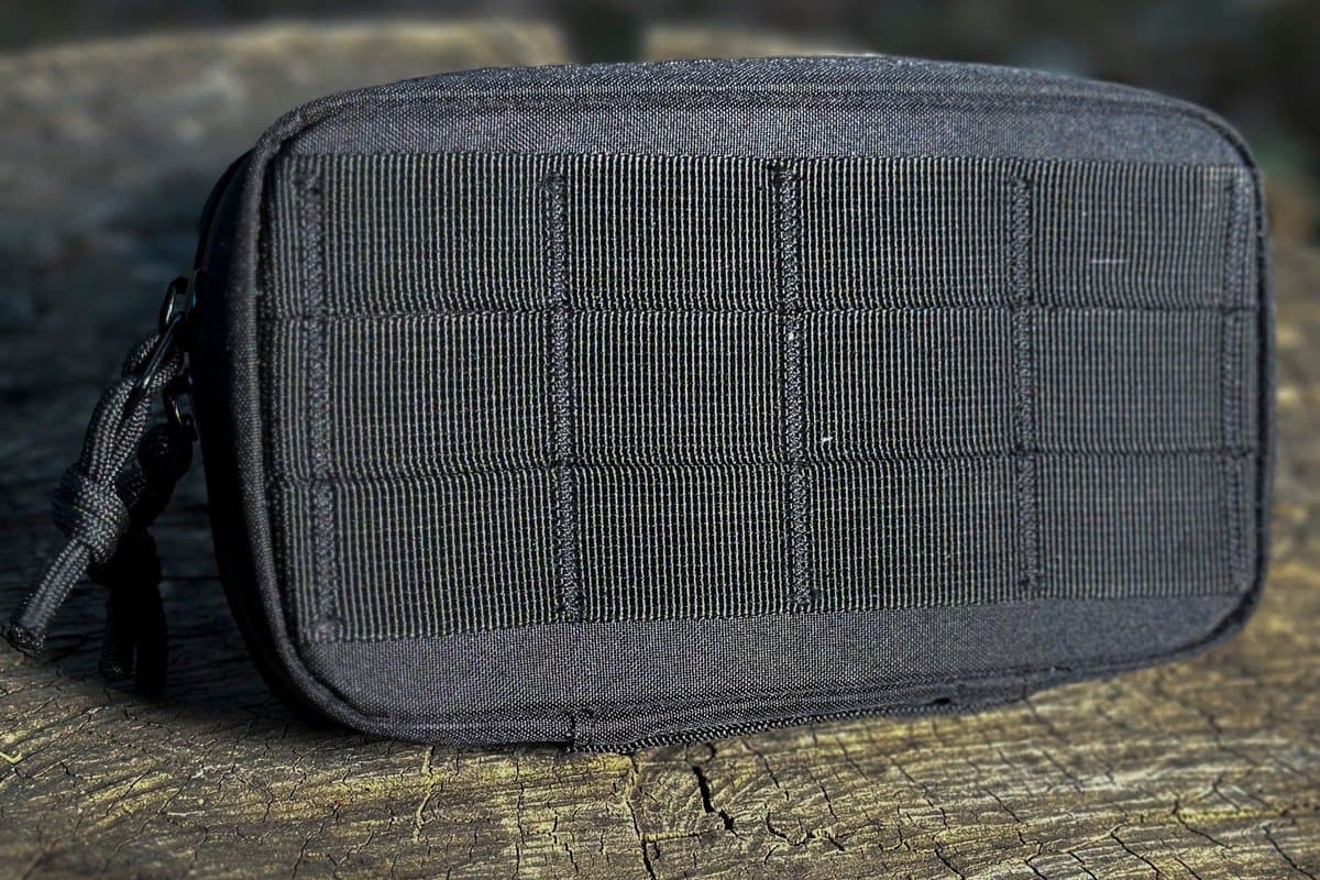 Back of the Pad Pack Small showing the MOLLE webbing