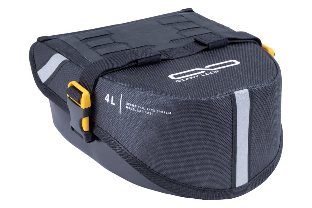 Giant Loop Klamath tail rack pack, closed, three-quarter view