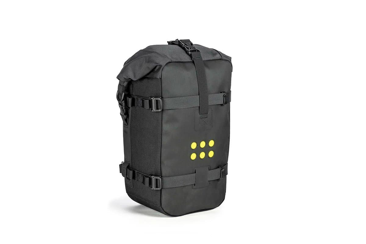 Kriega OS-12 Adventure Pack, front three-quarter view