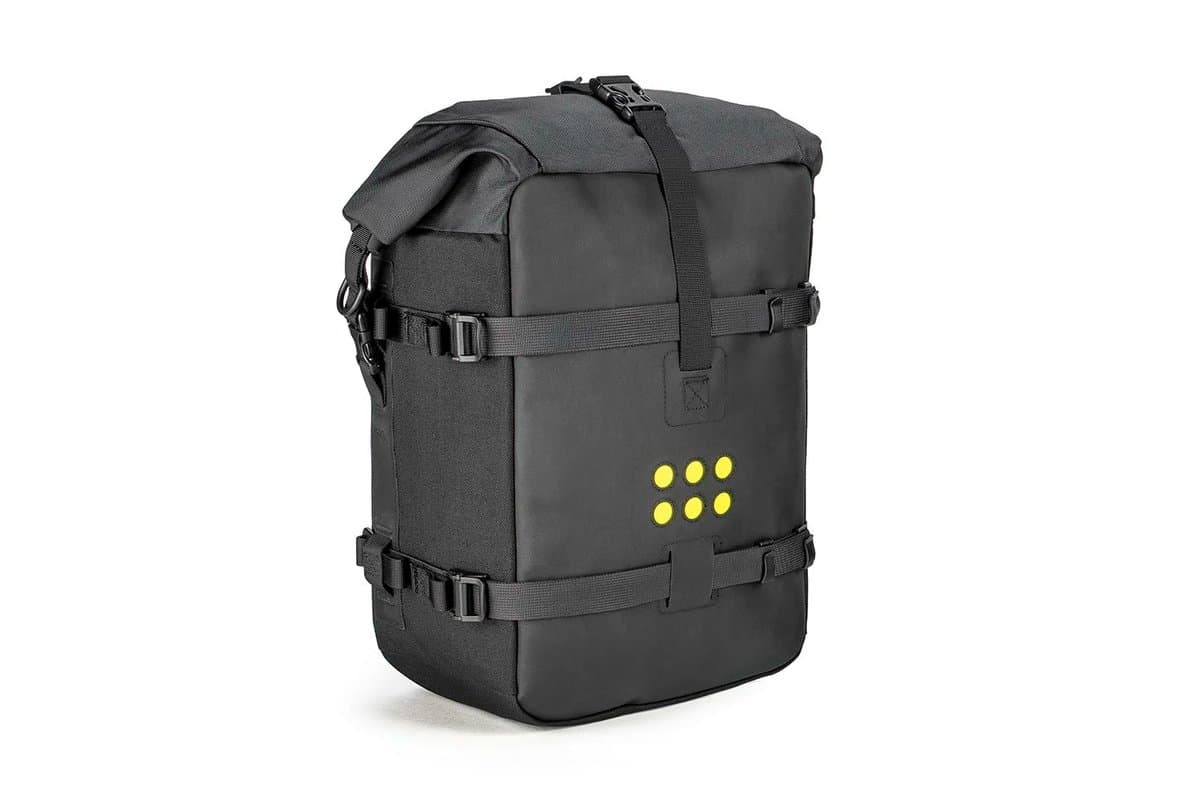 Kriega OS-18 Adventure Pack, front three-quarter view