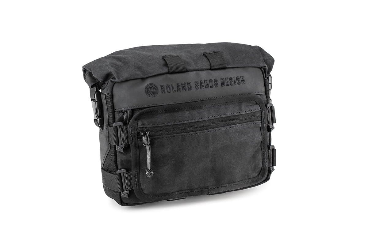 Kriega Roam Handlebar Bag in black, front view