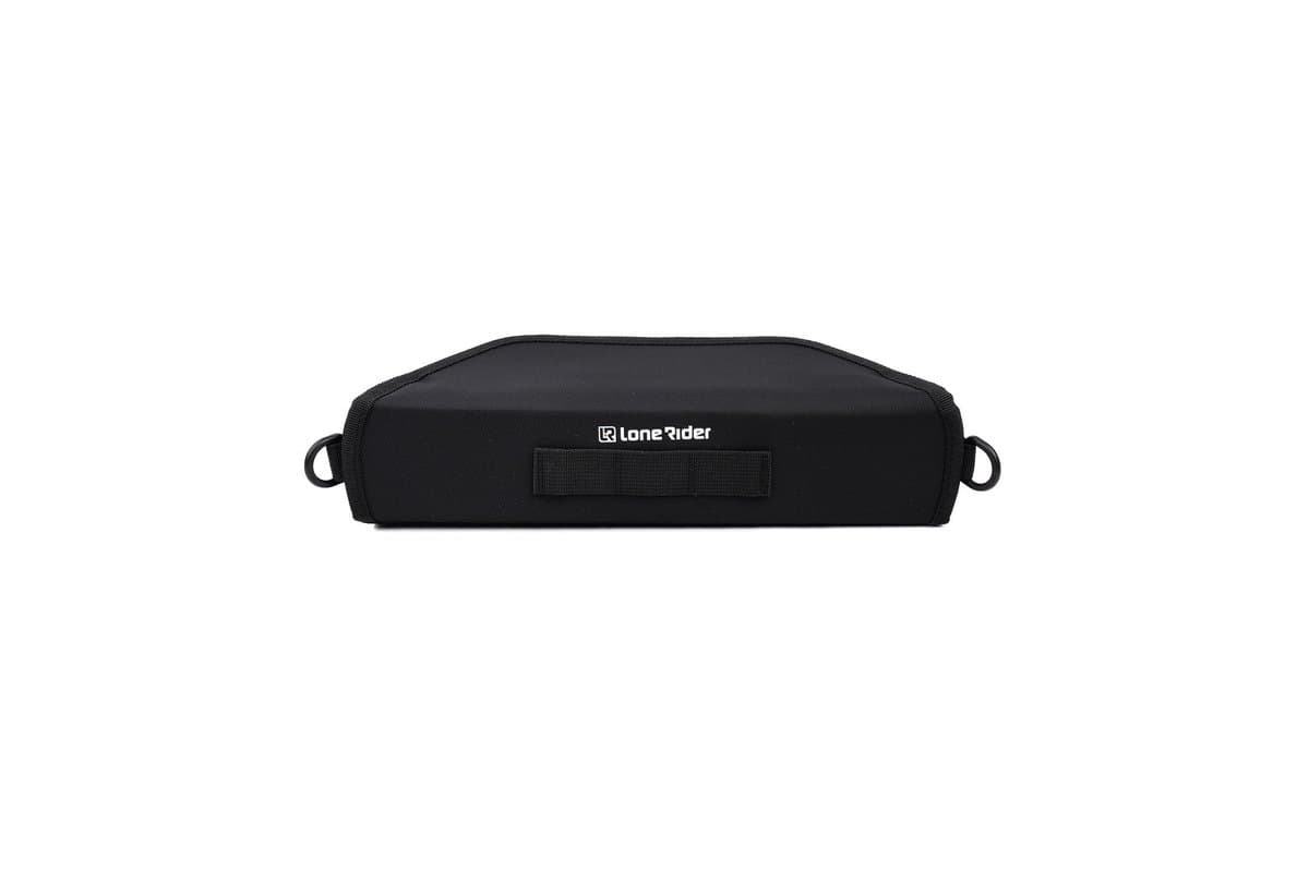 Lone Rider handlebar bag closed, front view