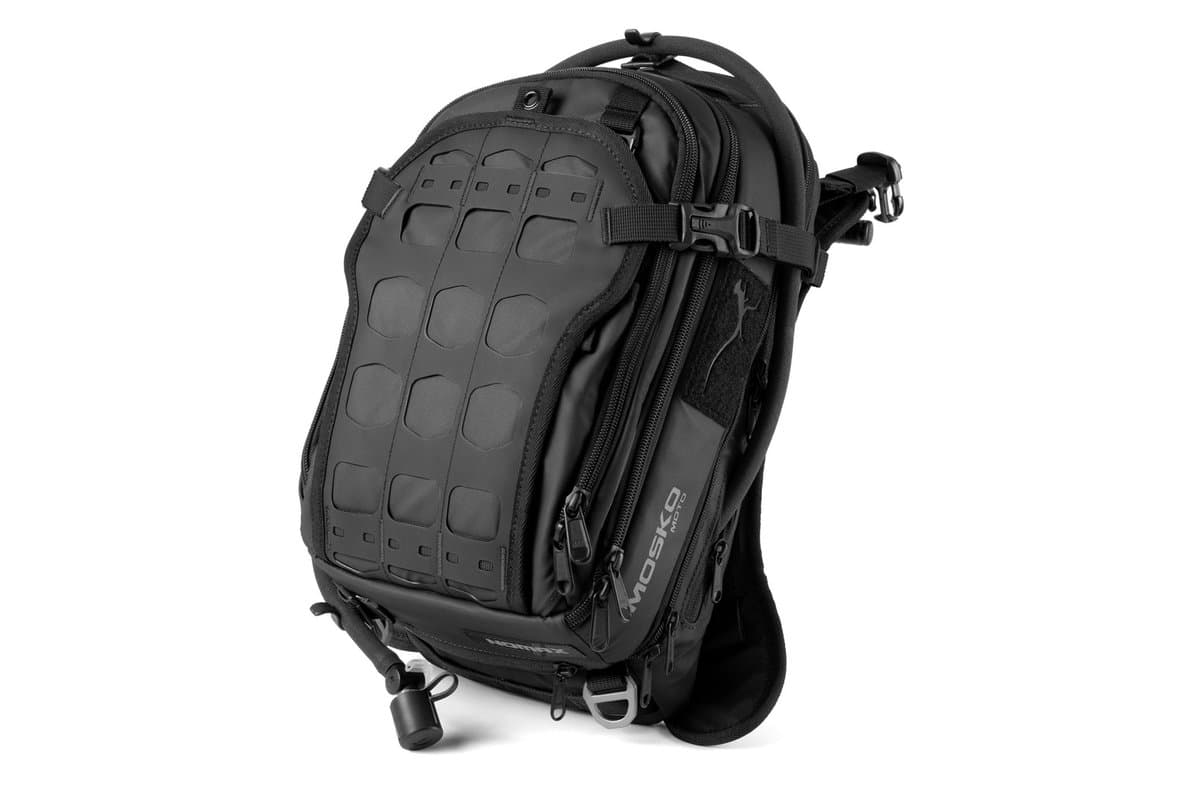 Mosko Moto Nomax Tank Bag V3.0 in Triple Black, studio shot