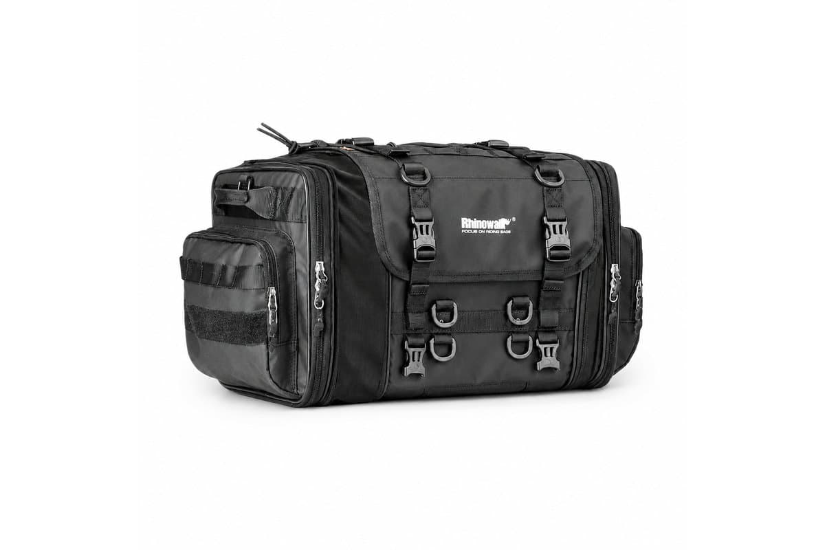 Rhinowalk 33 to 45L expandable tail bag, studio shot