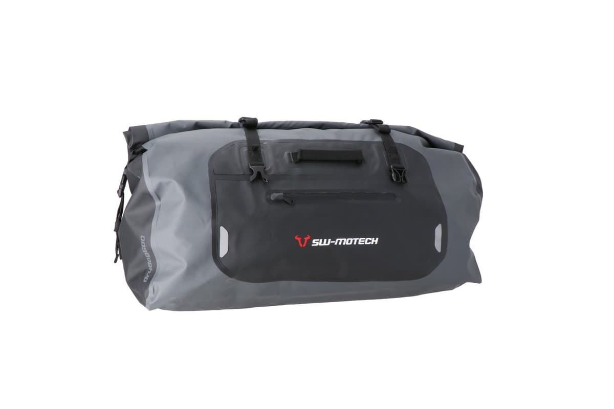SW-MOTECH Drybag 600 in grey and black, studio shot