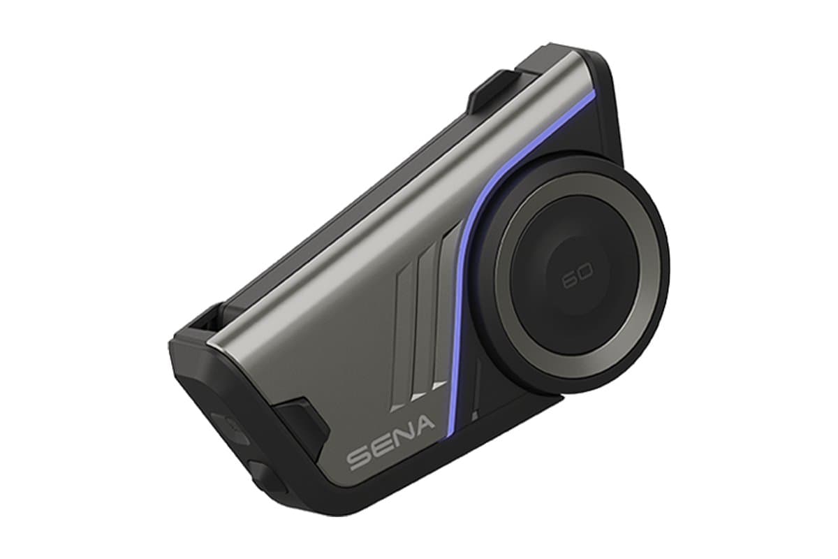 Sena 60S main unit seen from a raised three-quarter angle
