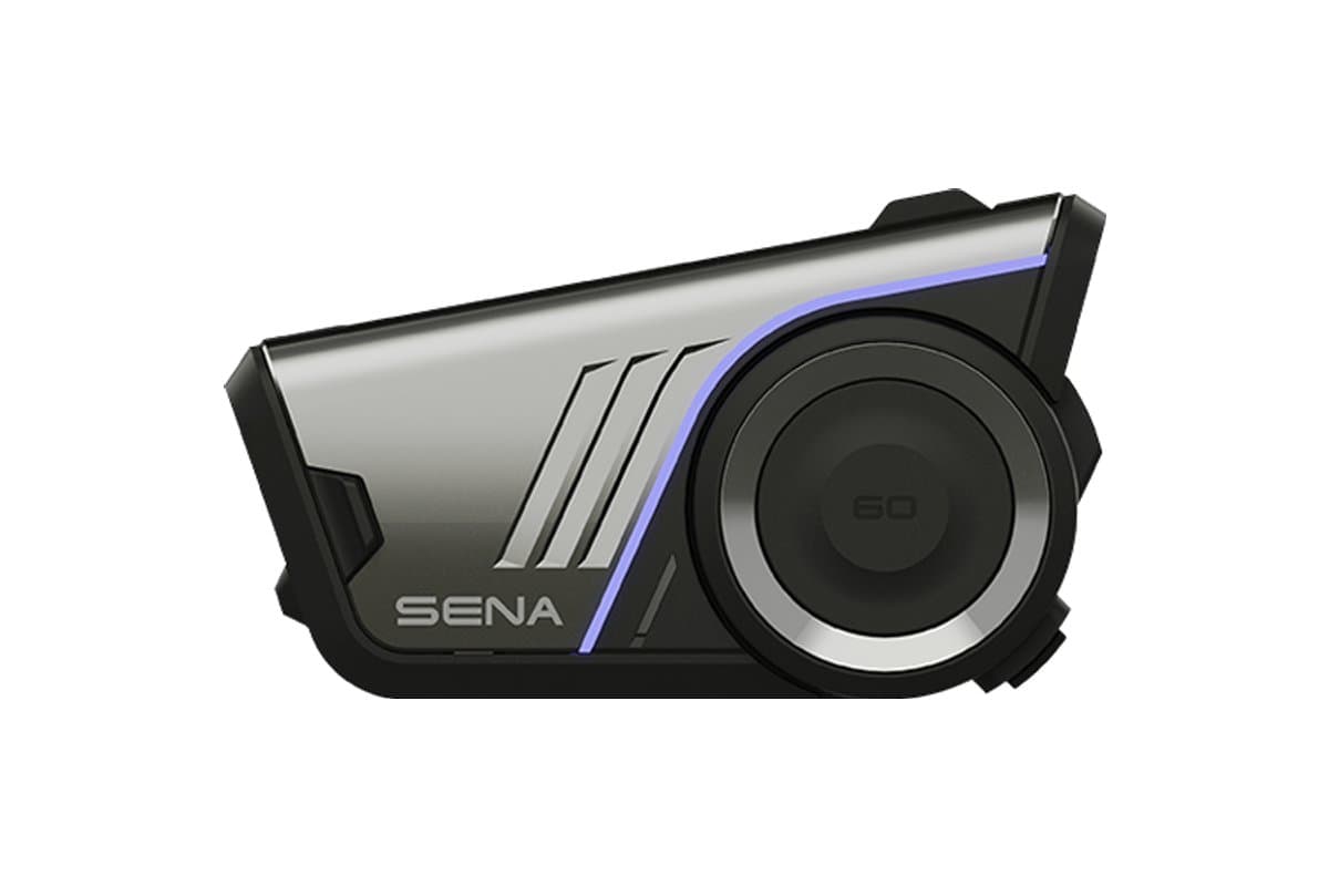 Sena 60S main unit with silver faceplate, front view