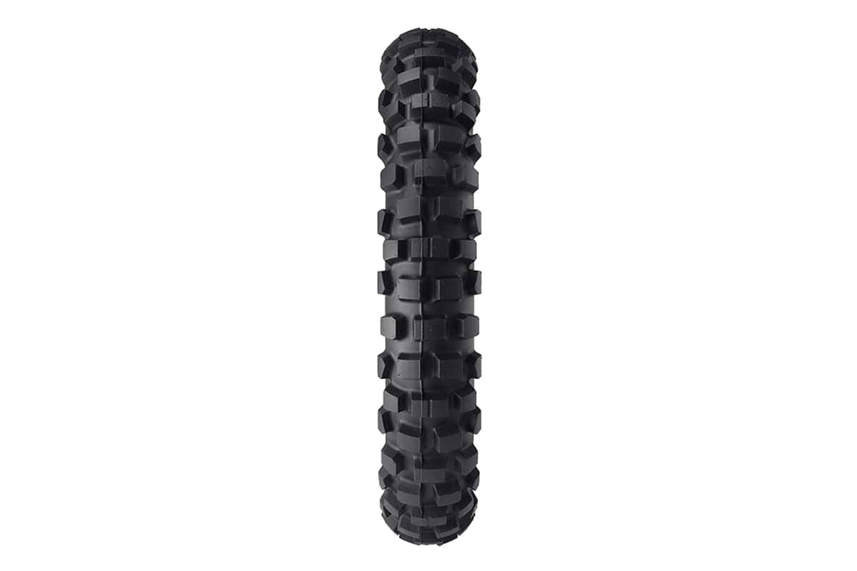 Dunlop D606: rear tire head-on, showing the knob crown pattern