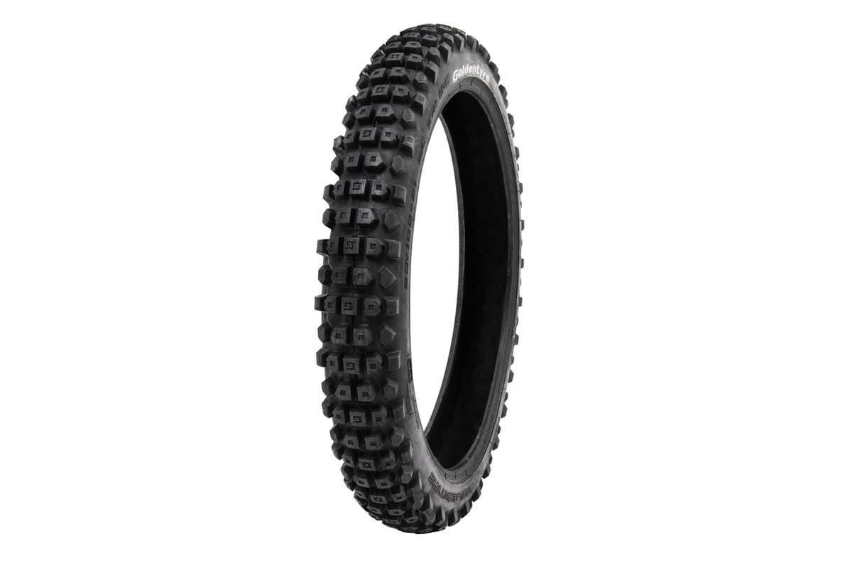 GoldenTyre GT723R / GT723RH Rally Raid: the front tire, three-quarter studio view on white