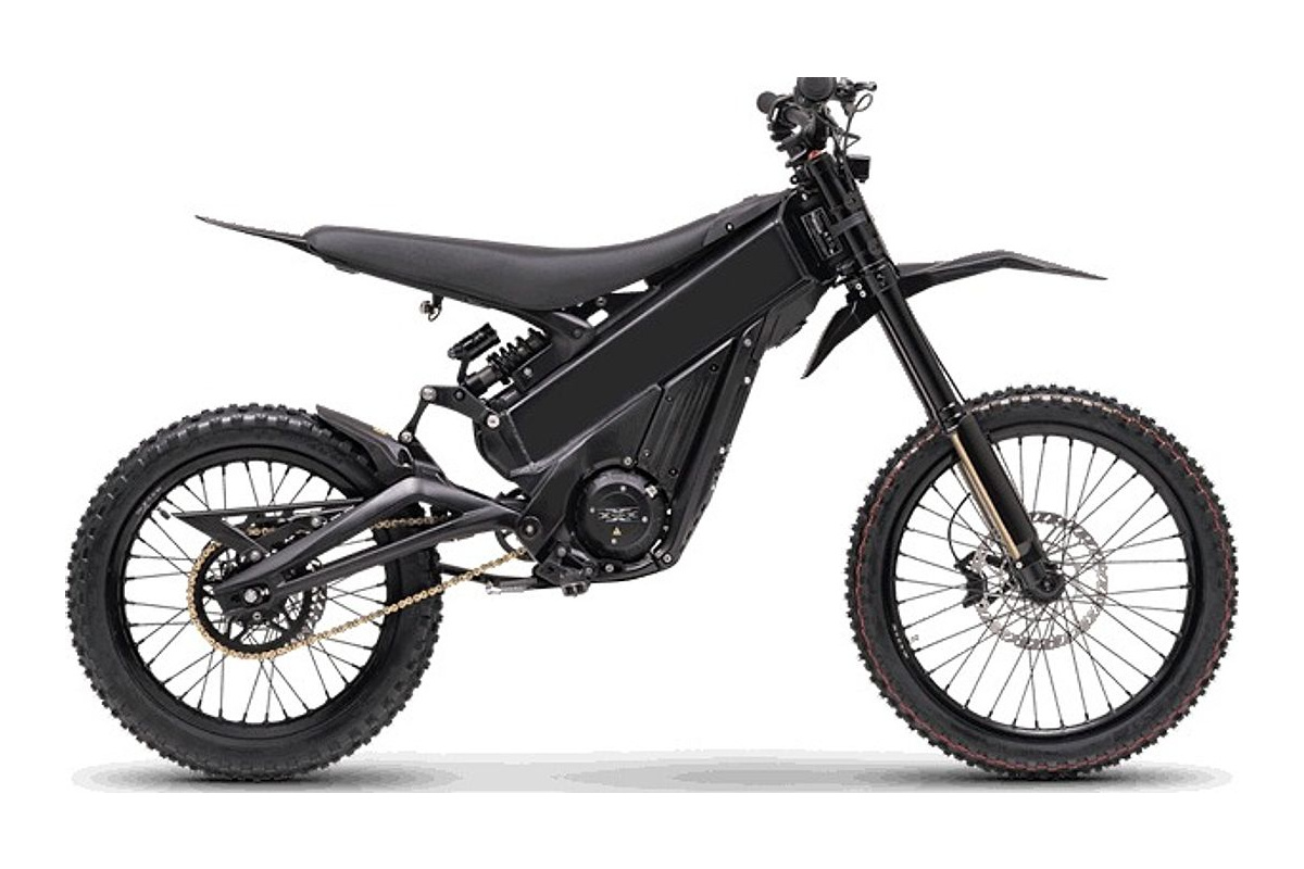 2026 Talaria xXx Pro electric dirt bike in black, right-side profile render on a white background